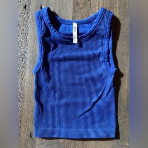 Aritzia Sunday Best Blue Spandex Tank Top
